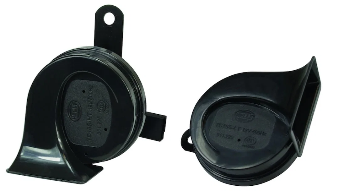 012010901 – HELLA Horn, One 500 Hertz High-Tone Horn/ One 400 Hertz Low-Tone Horn 113 Decibels 12 Volt 72 Watt 3.4 In...